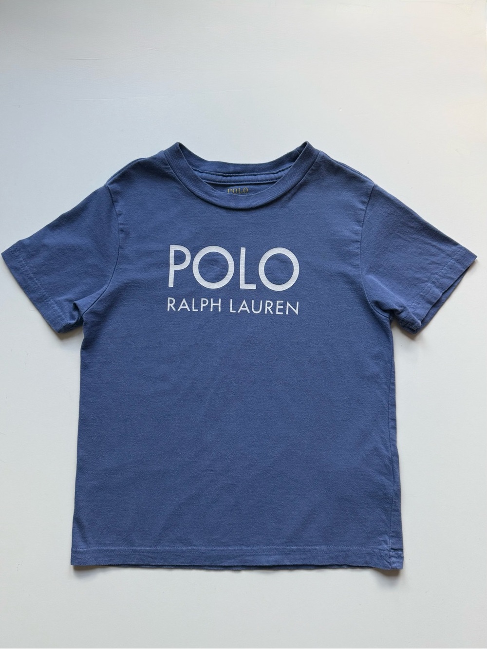 Polo by Ralph Lauren Kids Unisex Blue Logo Short-Sleeve T-Shirt - Size 5